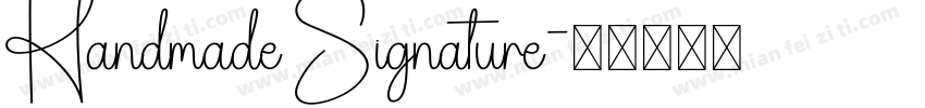 Handmade Signature字体转换